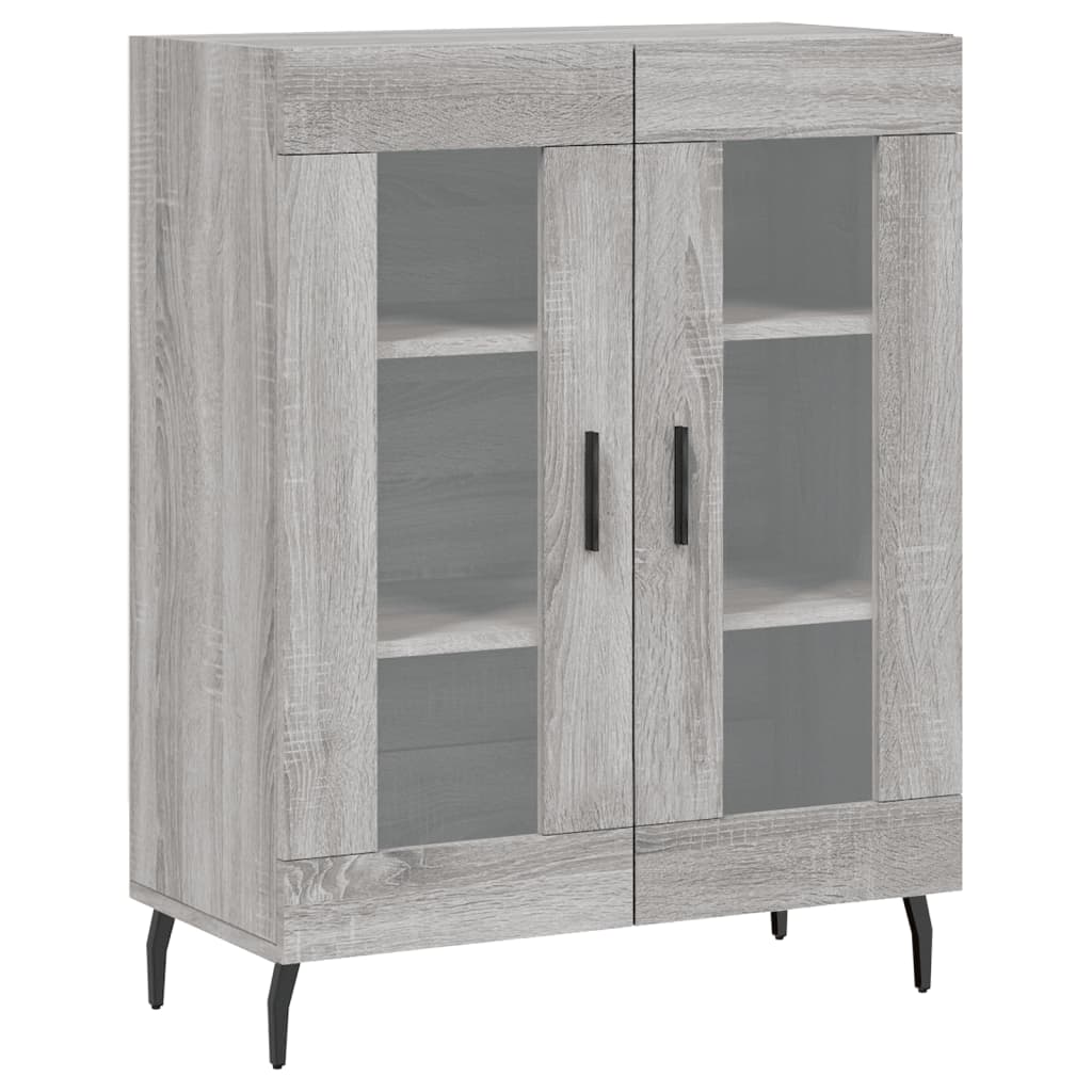 Buffet haut Sonoma gris 69,5x34x180 cm Bois d'ingénierie - XIOS
