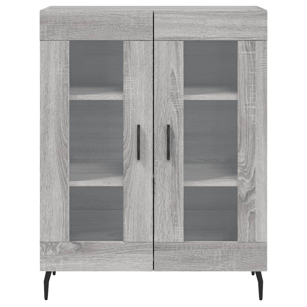 Buffet haut Sonoma gris 69,5x34x180 cm Bois d'ingénierie - XIOS