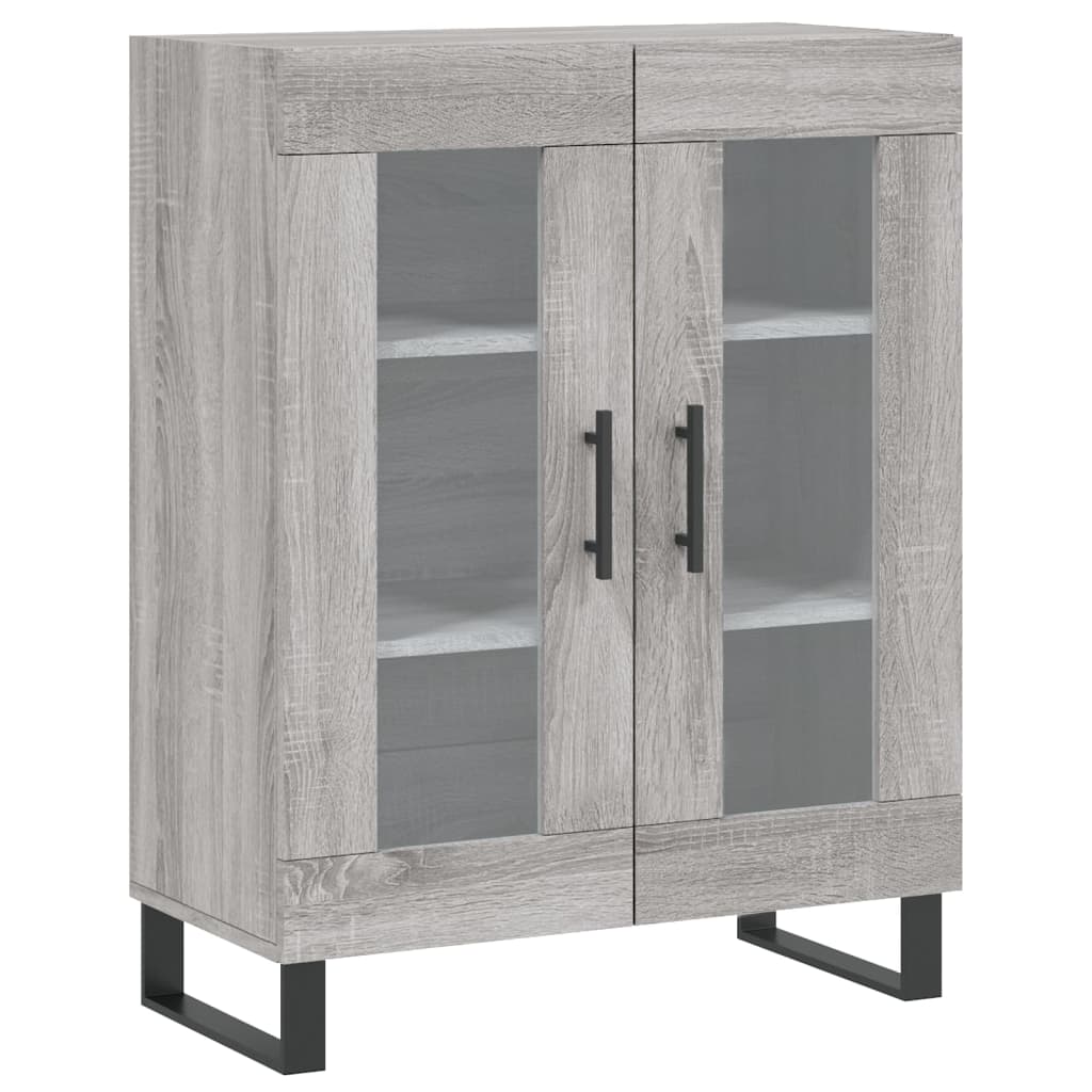 Buffet haut Sonoma gris 69,5x34x180 cm Bois d'ingénierie - XIOS