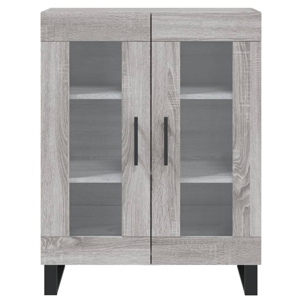 Buffet haut Sonoma gris 69,5x34x180 cm Bois d'ingénierie - XIOS