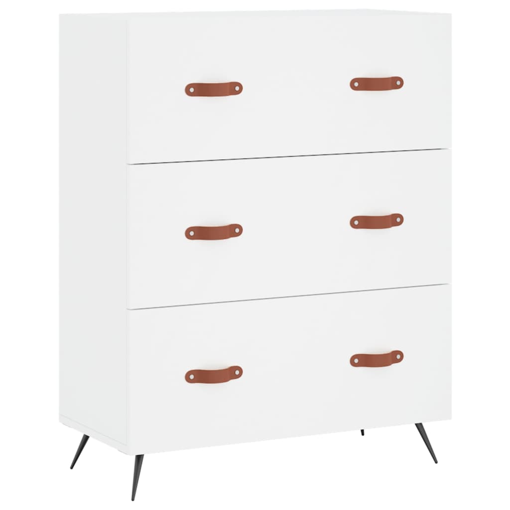 Buffet haut Blanc 69,5x34x180 cm Bois d'ingénierie - XIOS