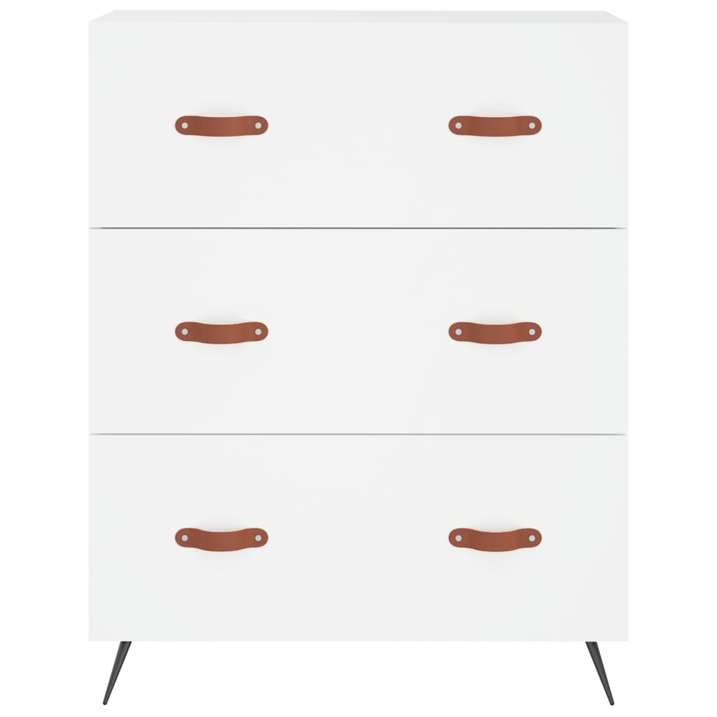 Buffet haut Blanc 69,5x34x180 cm Bois d'ingénierie - XIOS