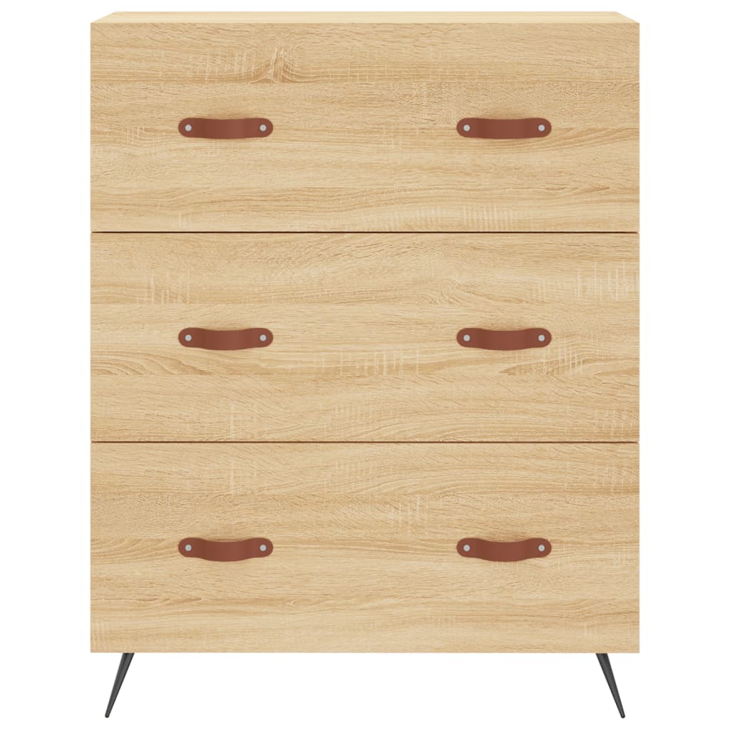 Buffet haut Chêne sonoma 69,5x34x180 cm Bois d'ingénierie - XIOS