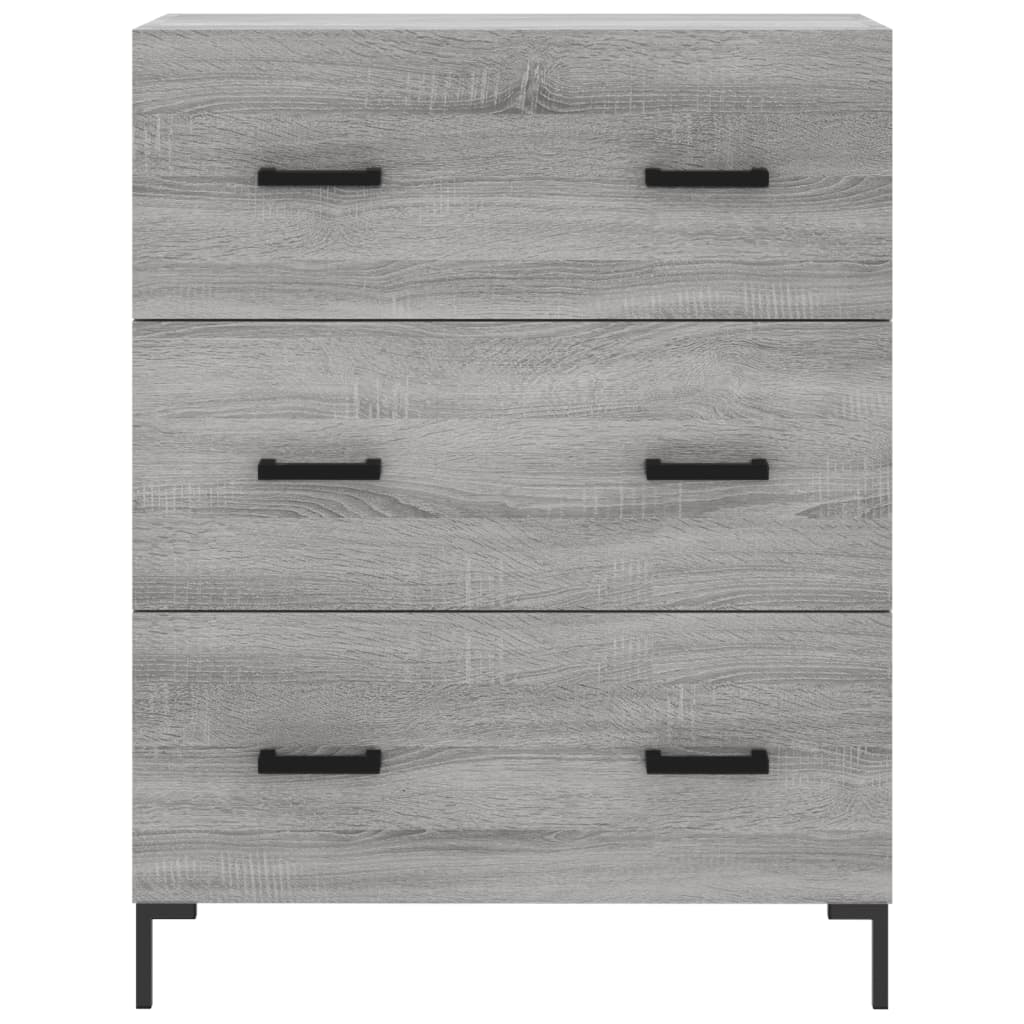 Buffet haut Sonoma gris 69,5x34x180 cm Bois d'ingénierie - XIOS