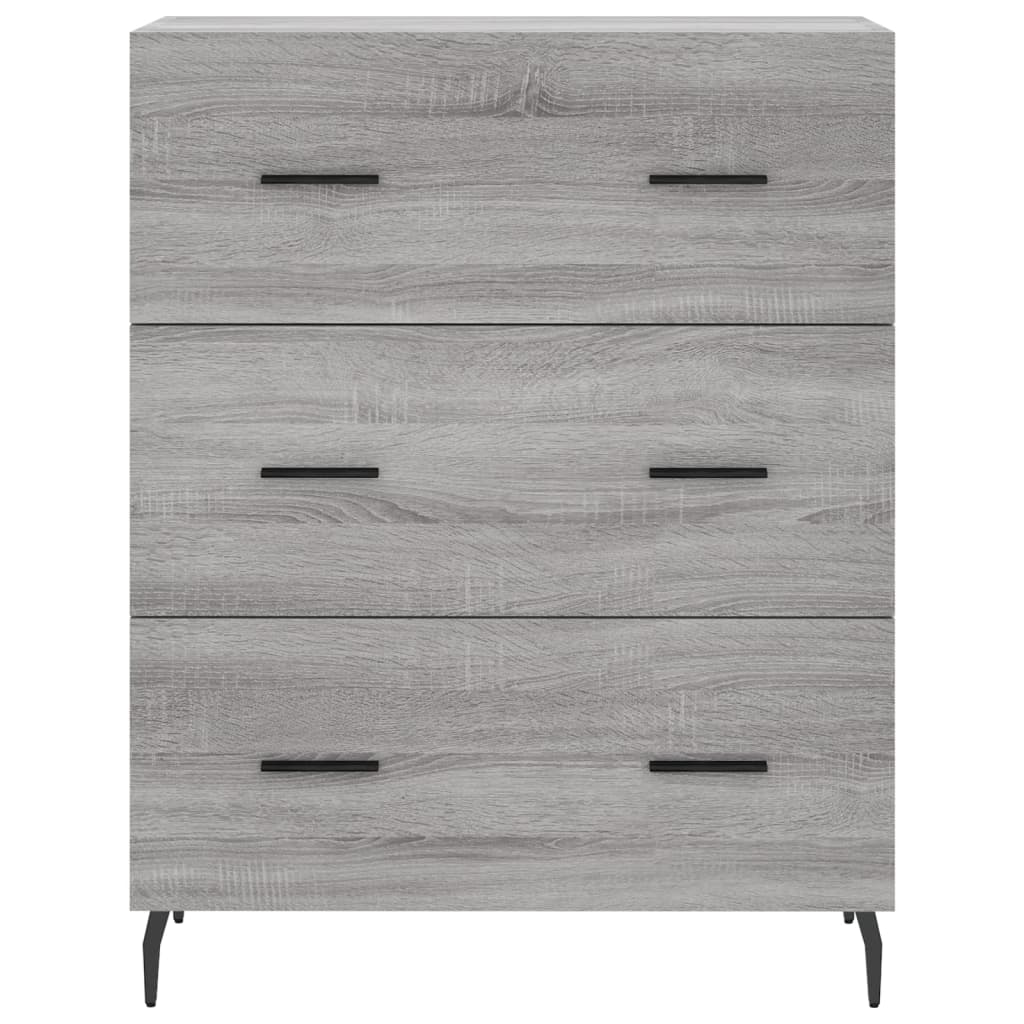 Buffet haut Sonoma gris 69,5x34x180 cm Bois d'ingénierie - XIOS