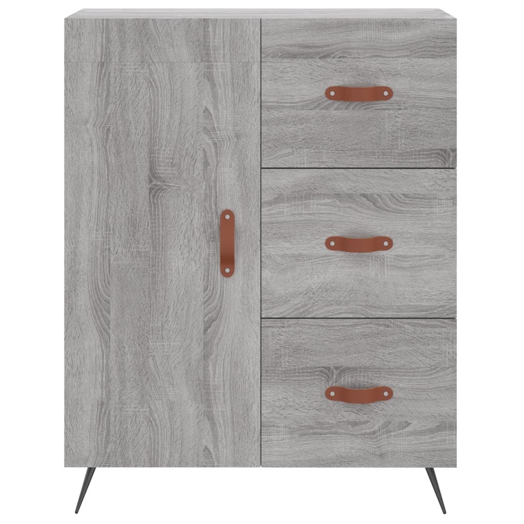 Buffet haut Sonoma gris 69,5x34x180 cm Bois d'ingénierie - XIOS