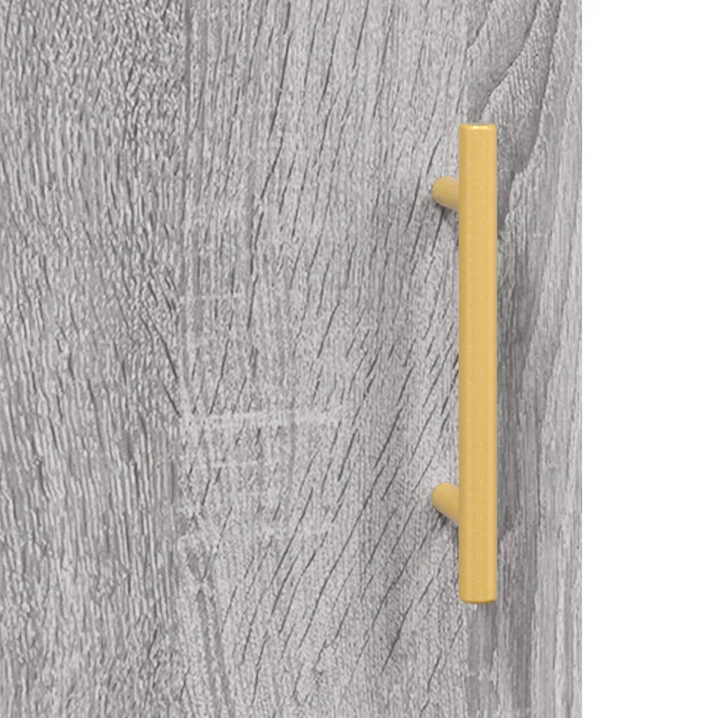 Buffet haut Sonoma gris 69,5x34x180 cm Bois d'ingénierie - XIOS