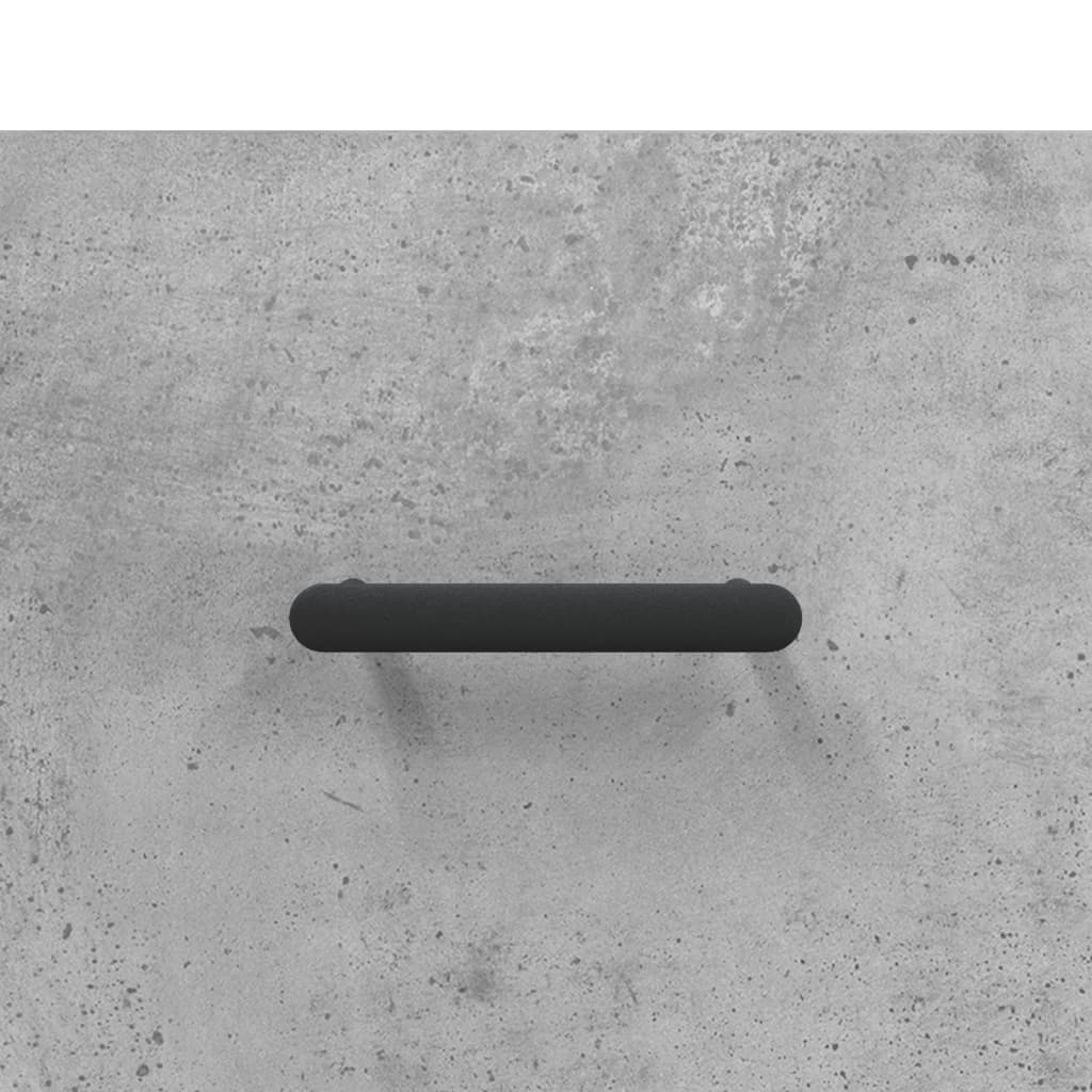 Buffet haut Gris béton 69,5x34x180 cm Bois d'ingénierie - XIOS