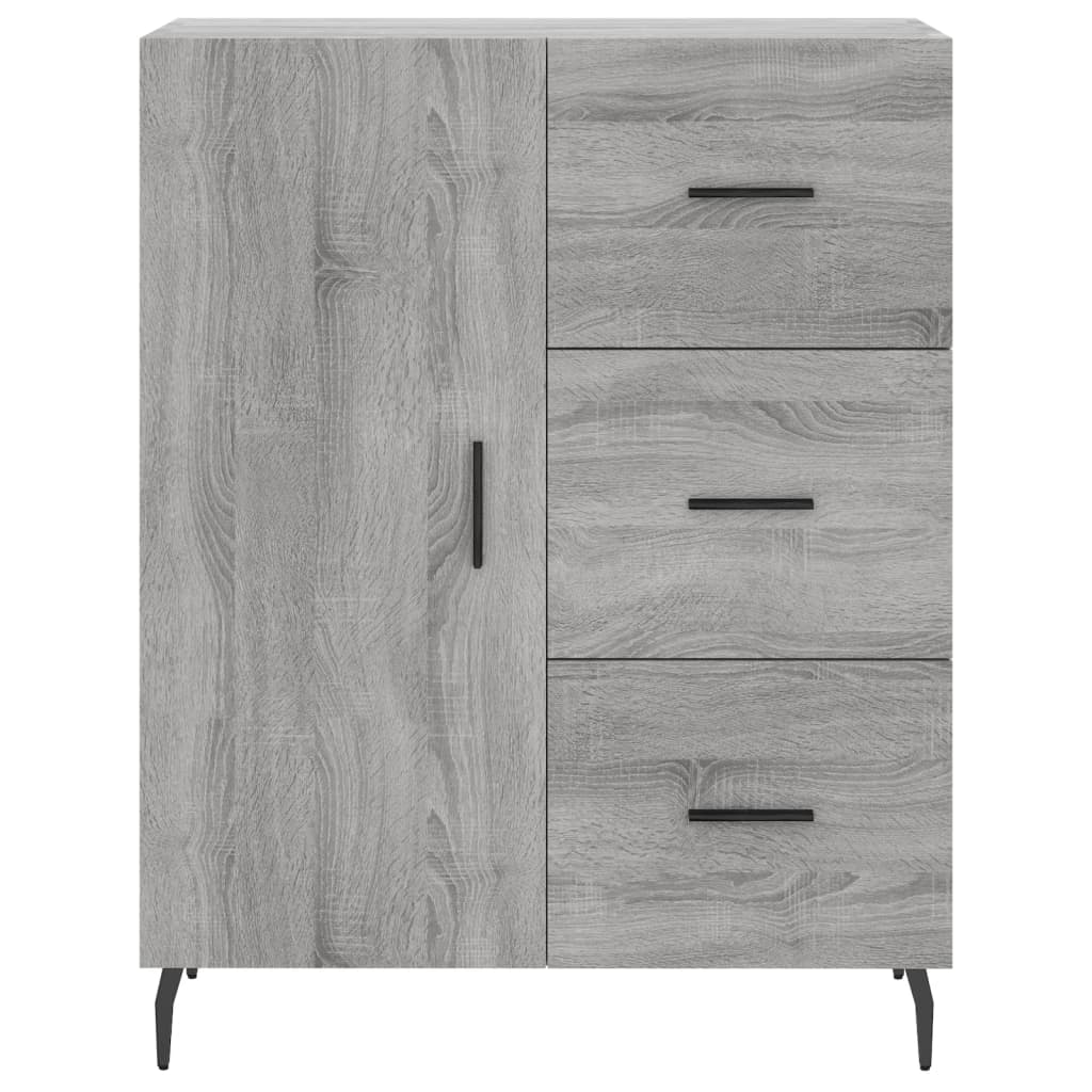 Buffet haut Sonoma gris 69,5x34x180 cm Bois d'ingénierie - XIOS