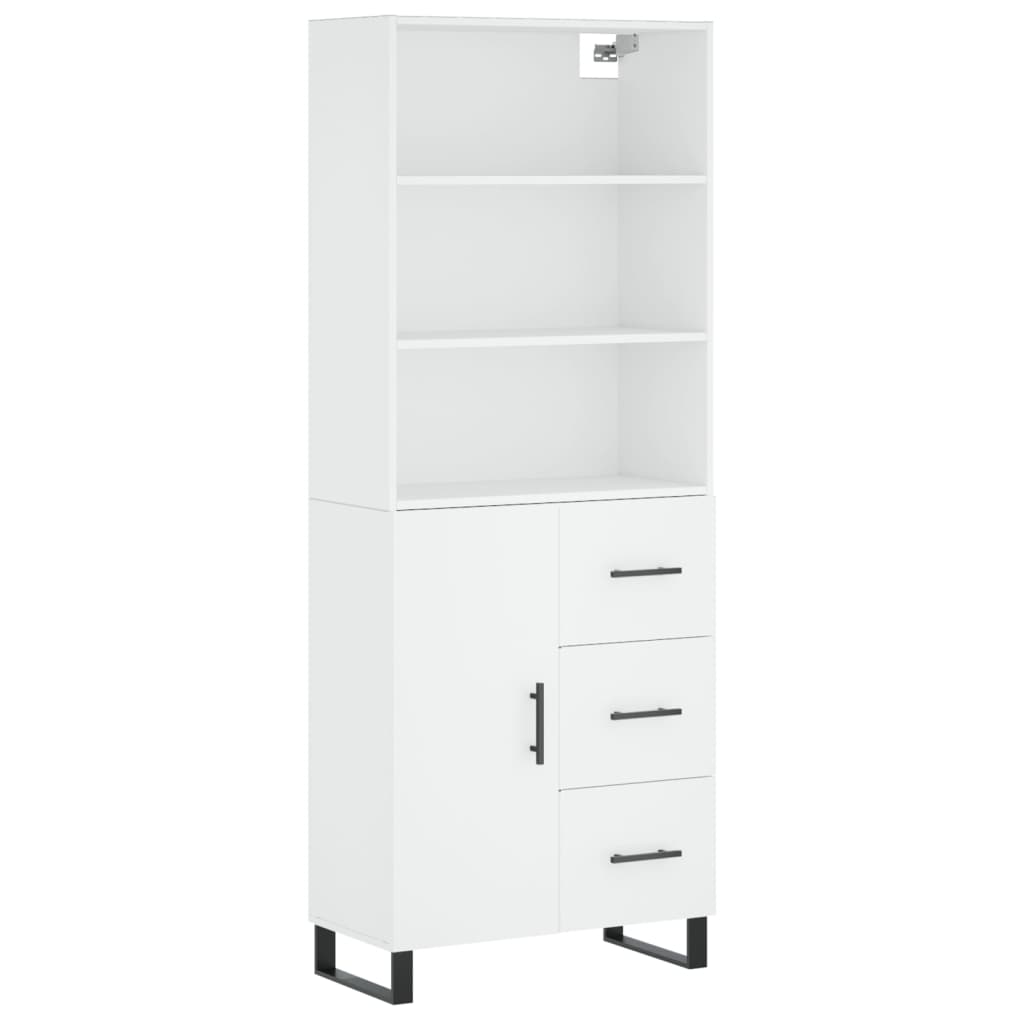 Buffet haut Blanc 69,5x34x180 cm Bois d'ingénierie - XIOS