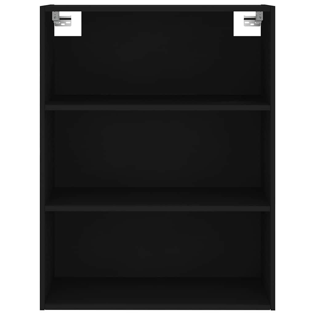 Buffet haut Noir 69,5x34x180 cm Bois d'ingénierie - XIOS