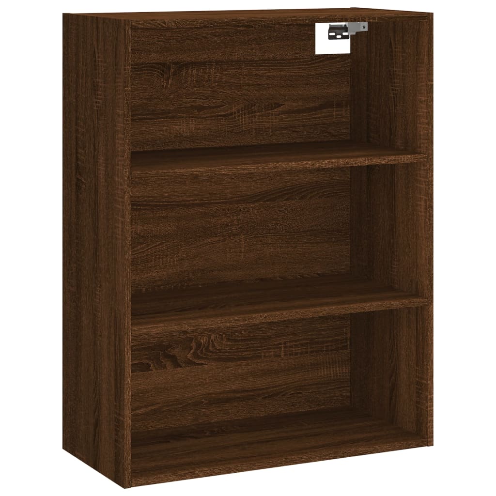 Buffet haut Chêne marron 69,5x34x180 cm Bois d'ingénierie - XIOS