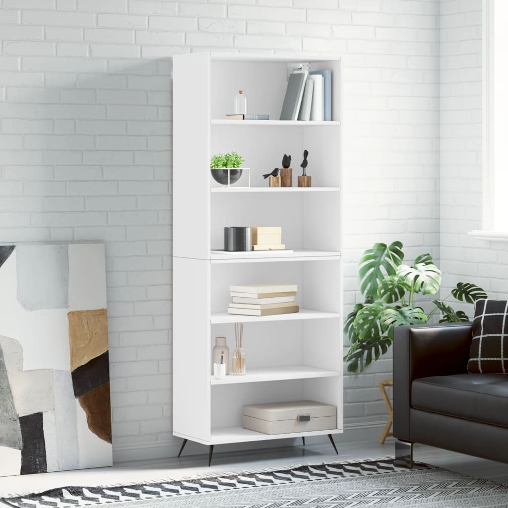 Buffet blanc 69,5x32,5x180 cm bois d'ingénierie - XIOS