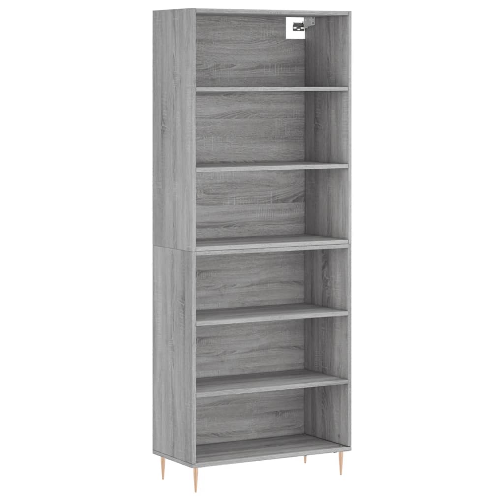 Buffet gris béton 69,5x32,5x180 cm bois d'ingénierie - XIOS