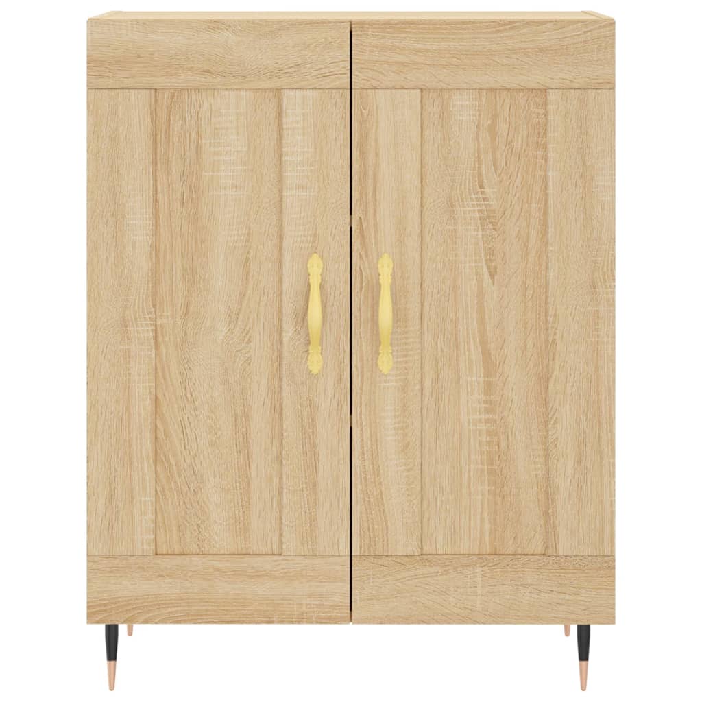 Buffet haut Chêne sonoma 69,5x34x180 cm Bois d'ingénierie - XIOS