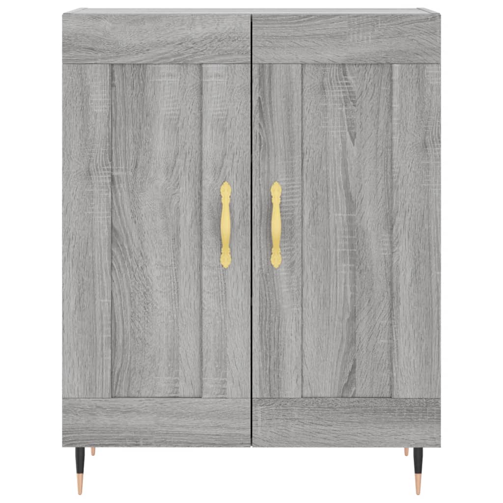 Buffet haut Sonoma gris 69,5x34x180 cm Bois d'ingénierie - XIOS