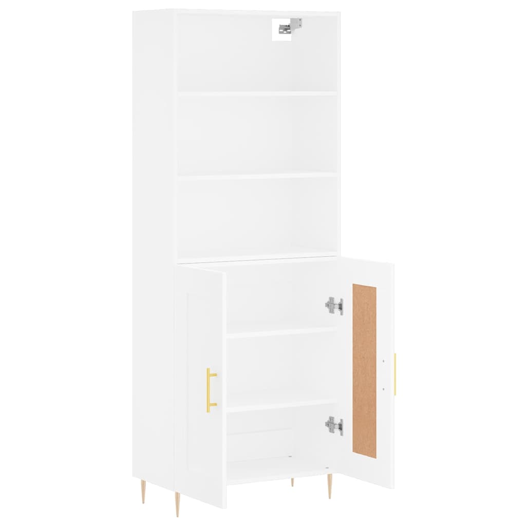 Buffet haut Blanc 69,5x34x180 cm Bois d'ingénierie - XIOS