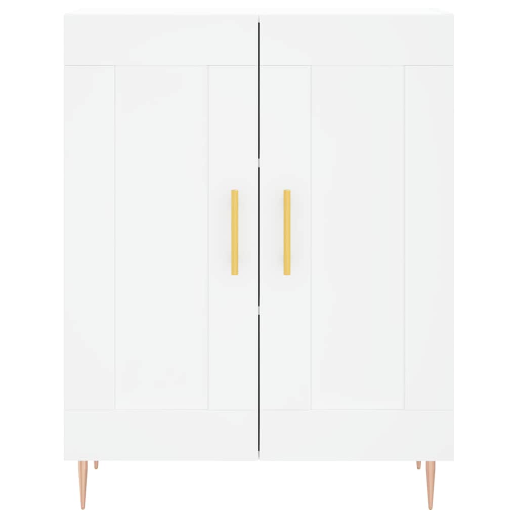 Buffet haut Blanc 69,5x34x180 cm Bois d'ingénierie - XIOS