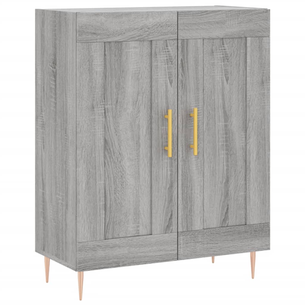 Buffet haut Sonoma gris 69,5x34x180 cm Bois d'ingénierie - XIOS