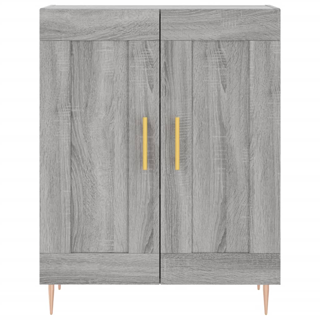 Buffet haut Sonoma gris 69,5x34x180 cm Bois d'ingénierie - XIOS