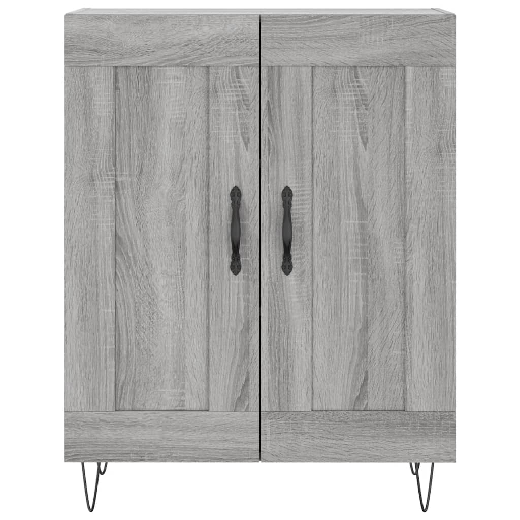 Buffet haut Sonoma gris 69,5x34x180 cm Bois d'ingénierie - XIOS