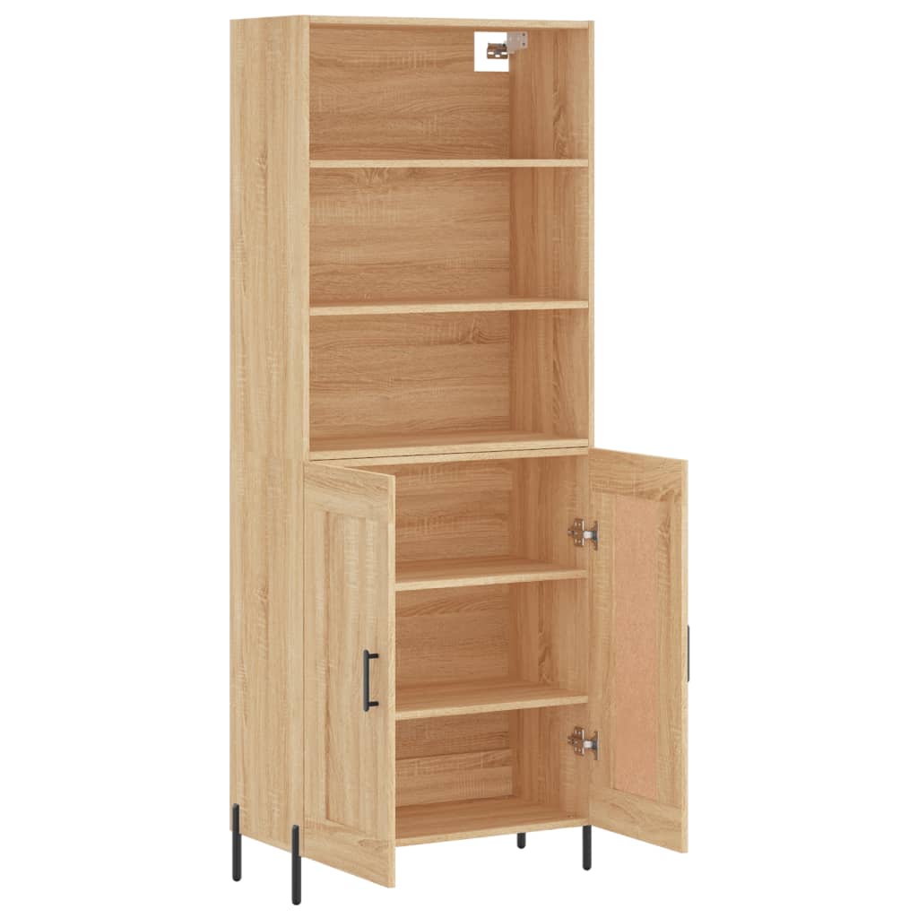Buffet haut Chêne sonoma 69,5x34x180 cm Bois d'ingénierie - XIOS