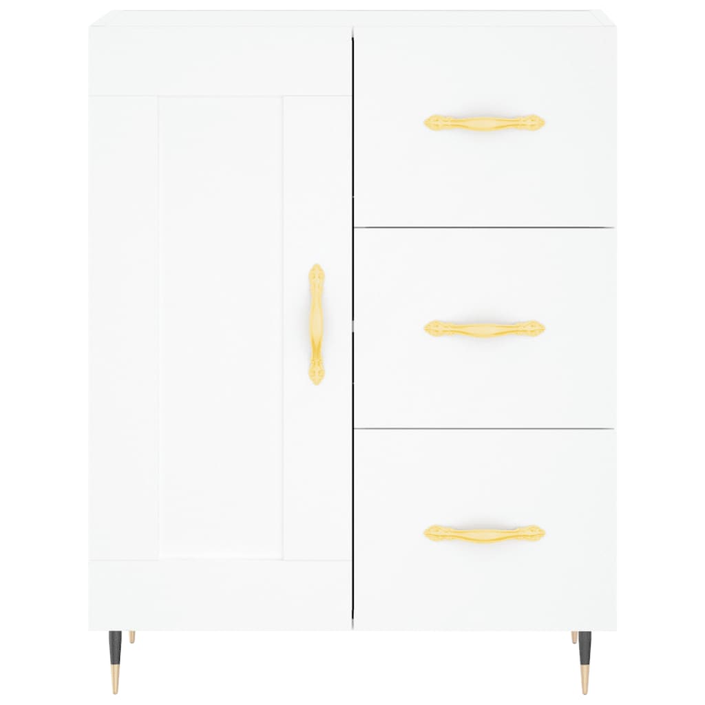 Buffet haut Blanc 69,5x34x180 cm Bois d'ingénierie - XIOS