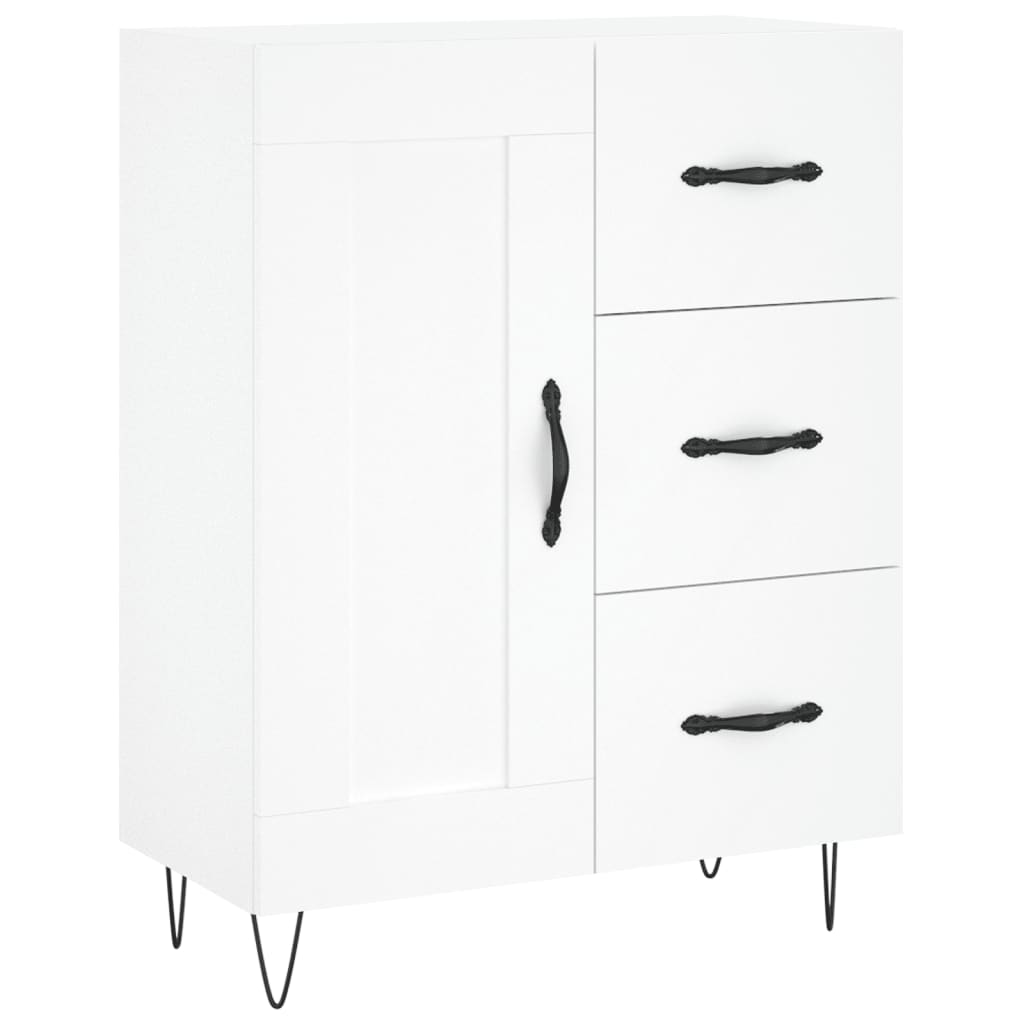 Buffet haut Blanc 69,5x34x180 cm Bois d'ingénierie - XIOS