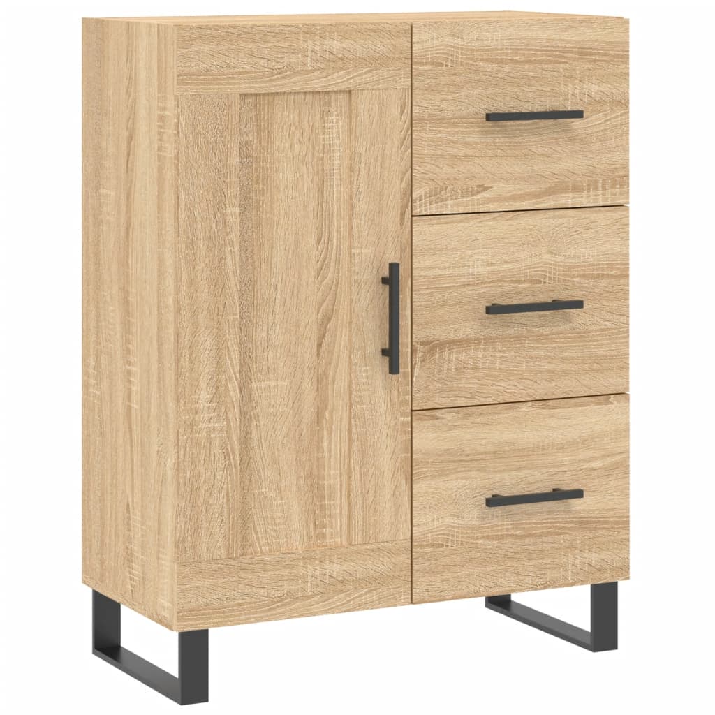 Buffet haut Chêne sonoma 69,5x34x180 cm Bois d'ingénierie