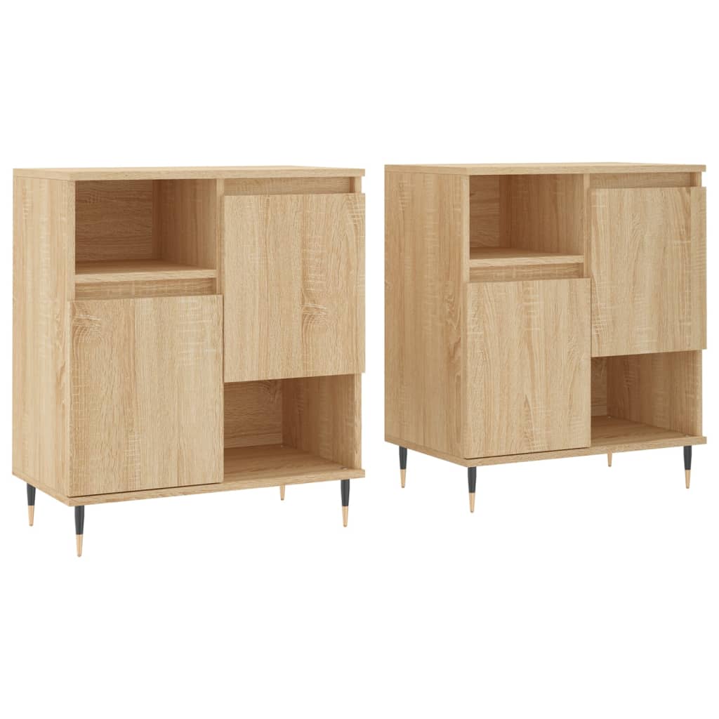 Buffets 2 pcs chêne sonoma bois d'ingénierie - XIOS