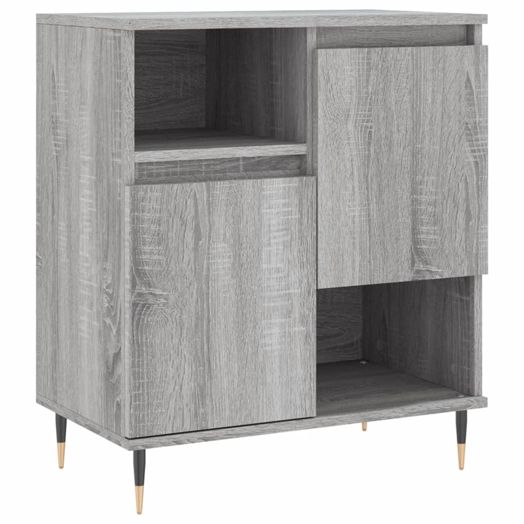 Buffets 2 pcs sonoma gris bois d'ingénierie - XIOS