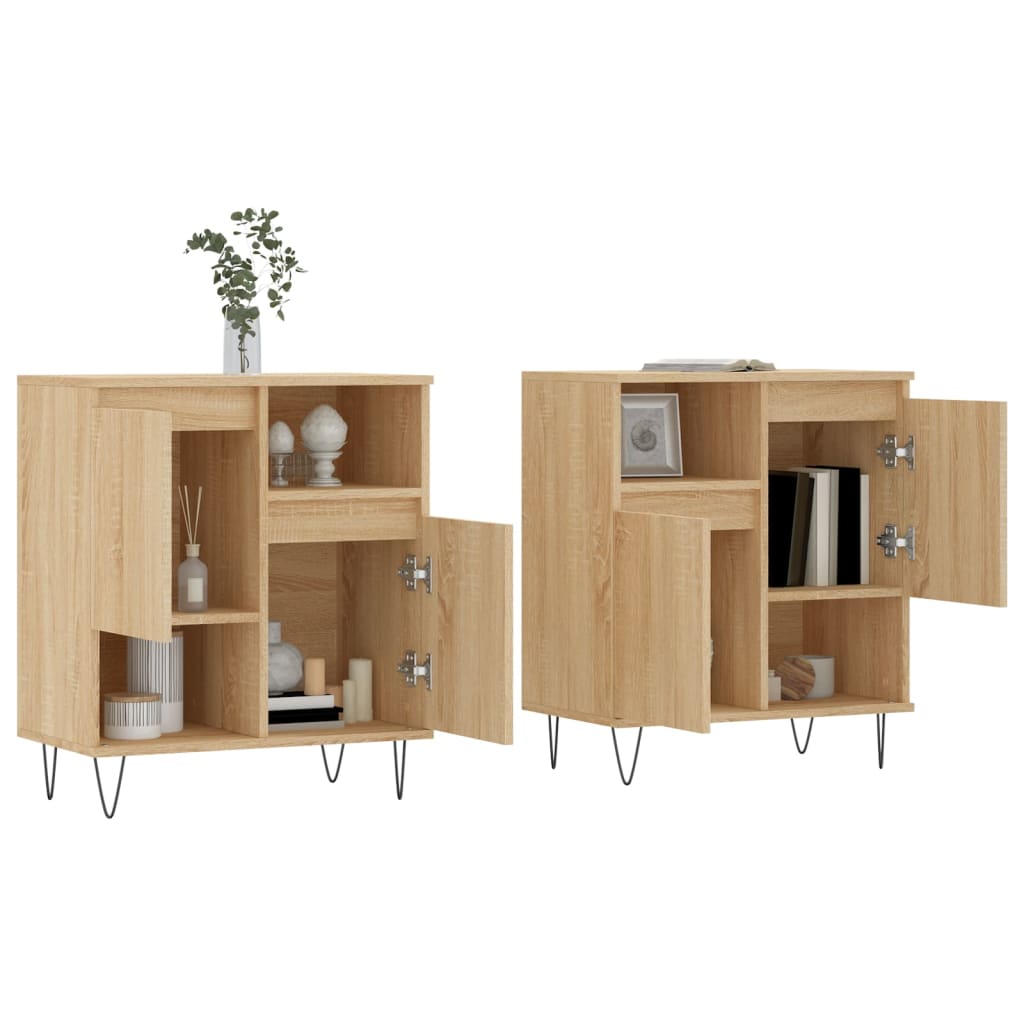 Buffets 2 pcs chêne sonoma bois d'ingénierie - XIOS