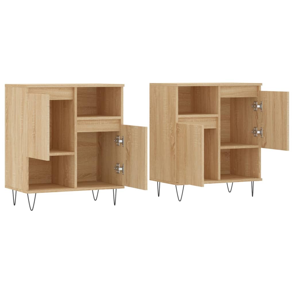 Buffets 2 pcs chêne sonoma bois d'ingénierie - XIOS