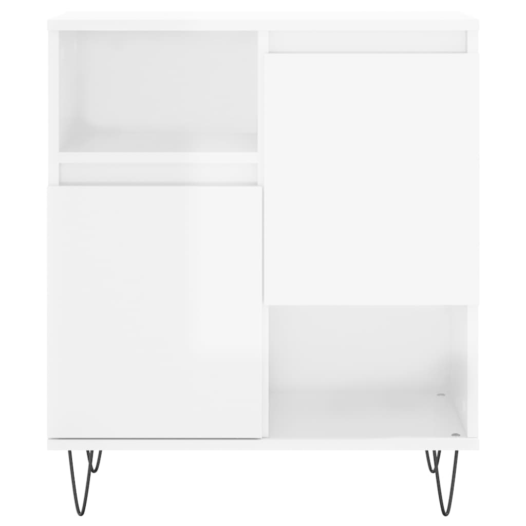 Buffets 3 pcs blanc brillant bois d'ingénierie - XIOS