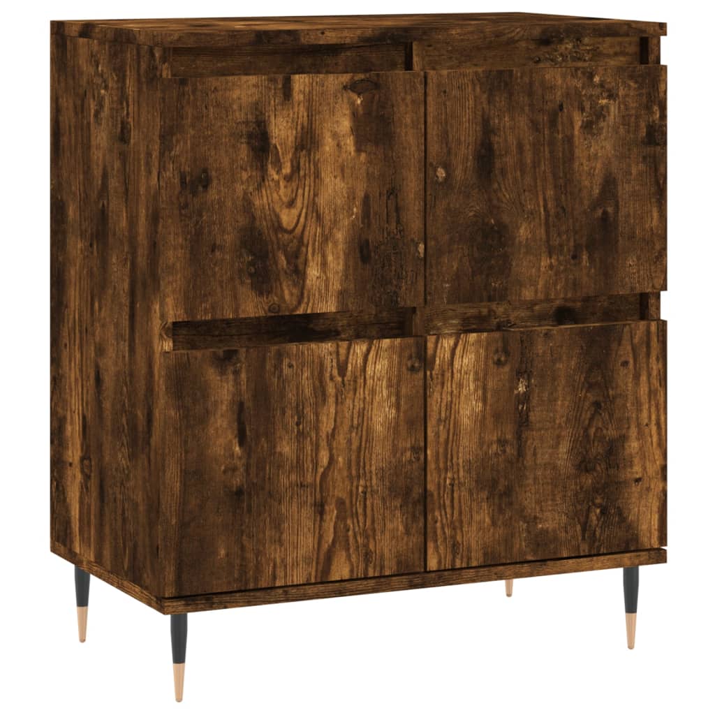 Buffets 2 pcs chêne fumé bois d'ingénierie - XIOS