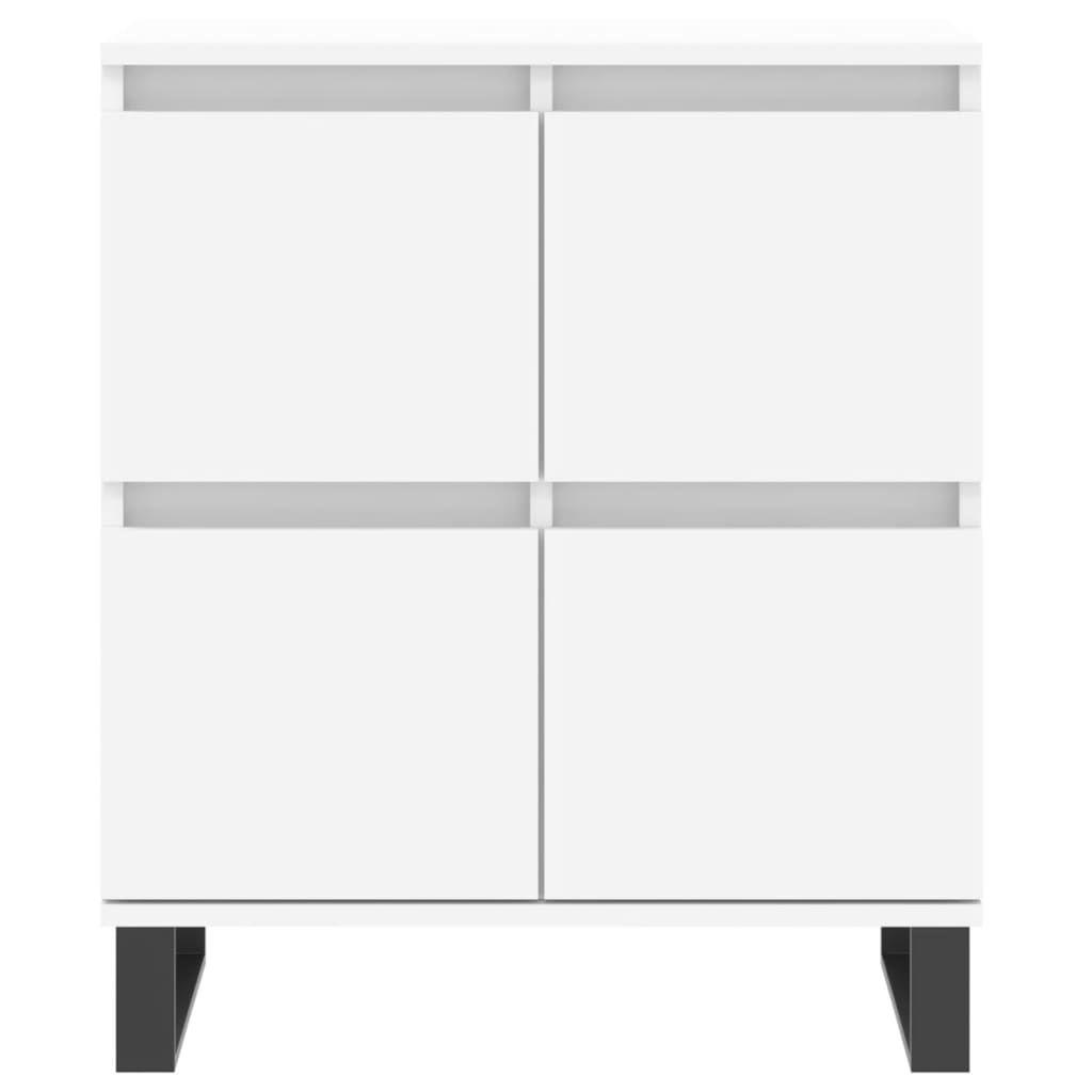 Buffets 2 pcs blanc bois d'ingénierie - XIOS