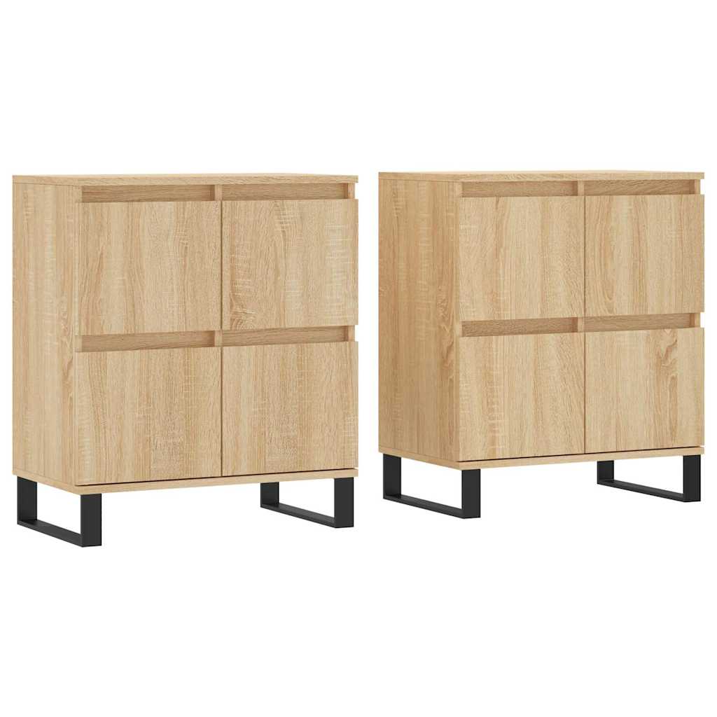 Buffets 2 pcs chêne sonoma bois d'ingénierie - XIOS
