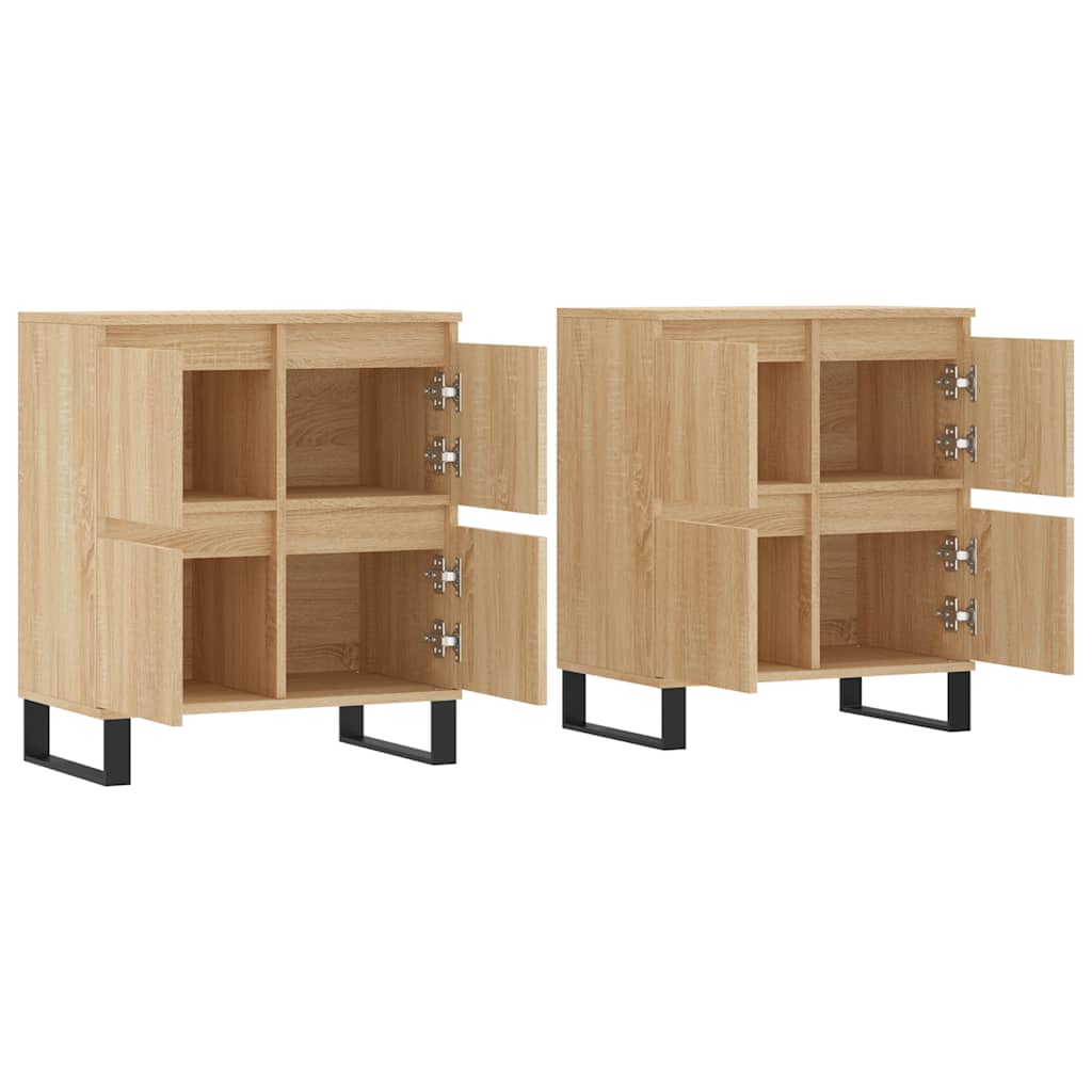 Buffets 2 pcs chêne sonoma bois d'ingénierie - XIOS