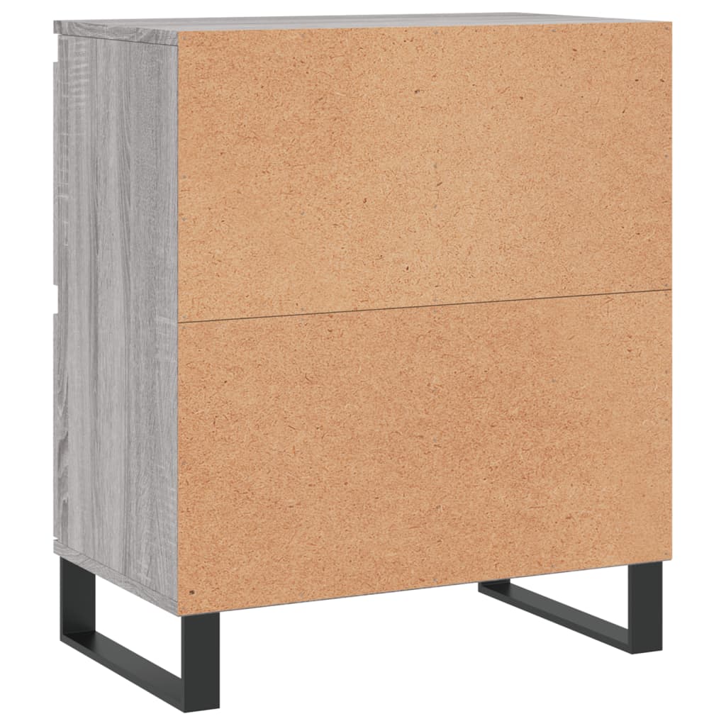 Buffets 2 pcs sonoma gris bois d'ingénierie - XIOS