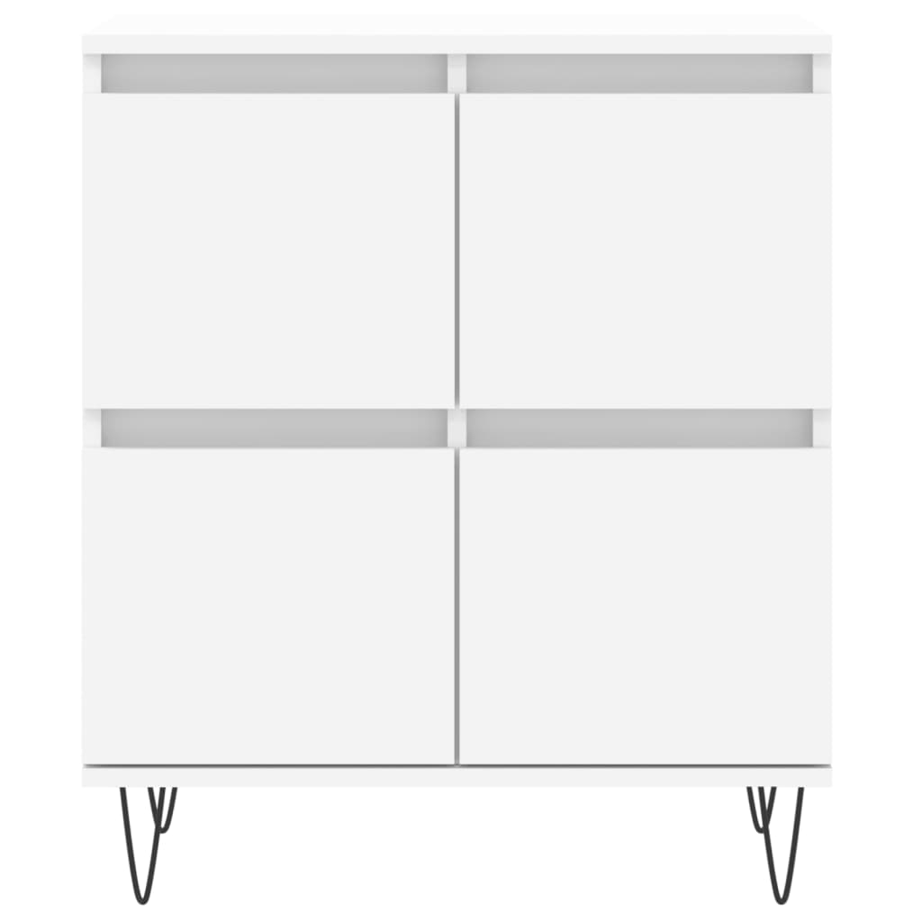 Buffets 3 pcs Blanc Bois d'ingénierie