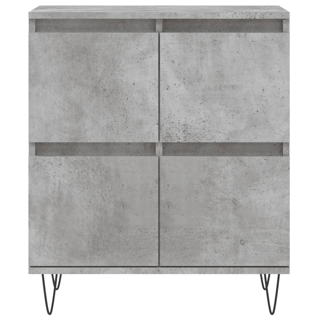 Buffets 3 pcs gris béton bois d'ingénierie - XIOS
