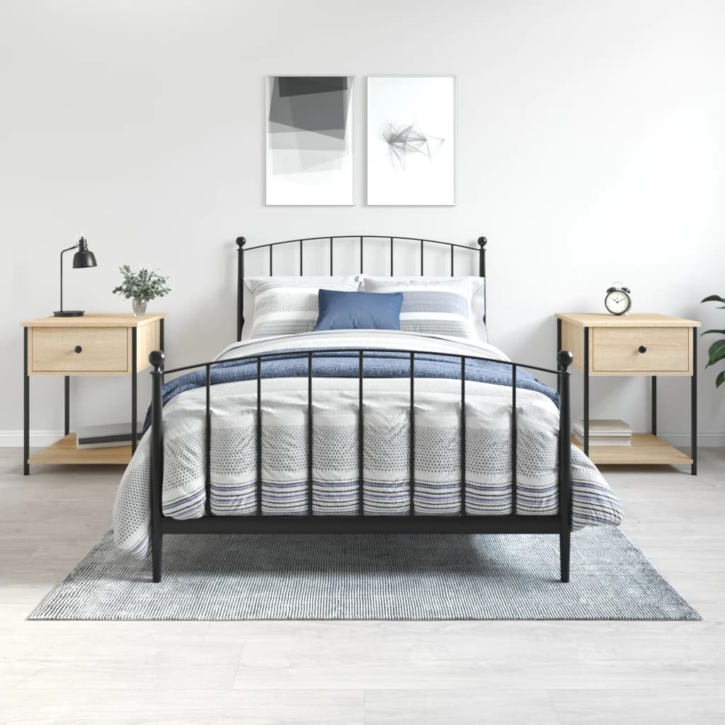 Tables de chevet 2 pcs chêne sonoma 44x45x58 cm bois ingénierie - XIOS