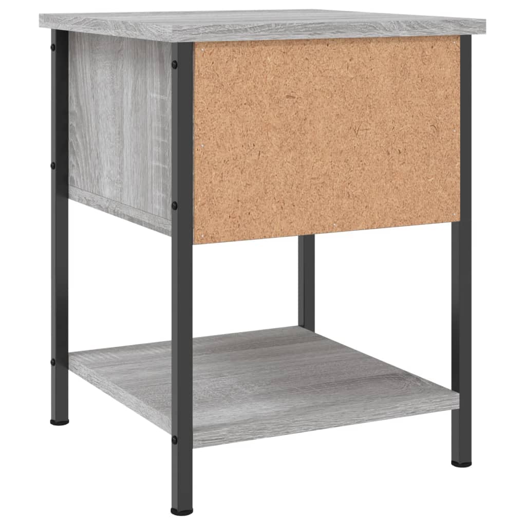 Table de chevet sonoma gris 34x35,5x45 cm bois d'ingénierie - XIOS