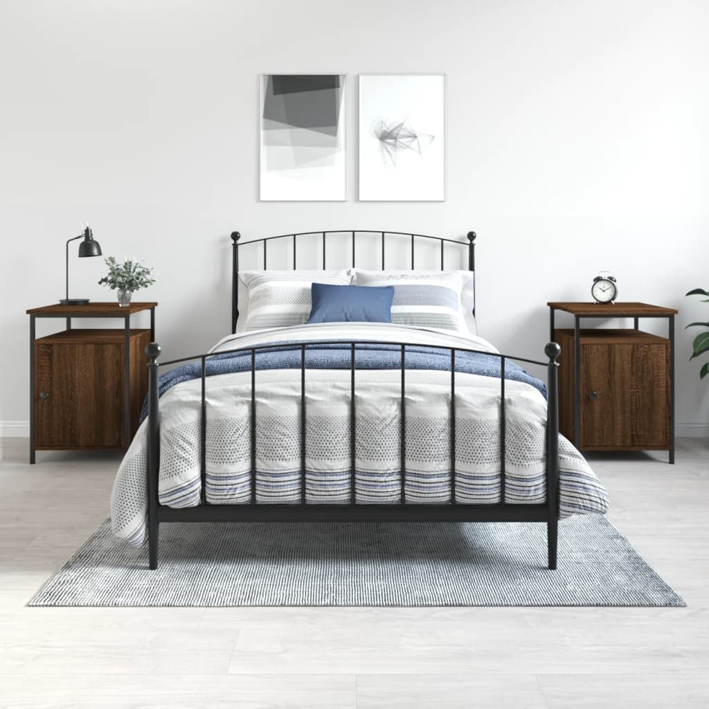 Tables de chevet 2pcs Chêne marron 40x42x60cm Bois d'ingénierie - XIOS