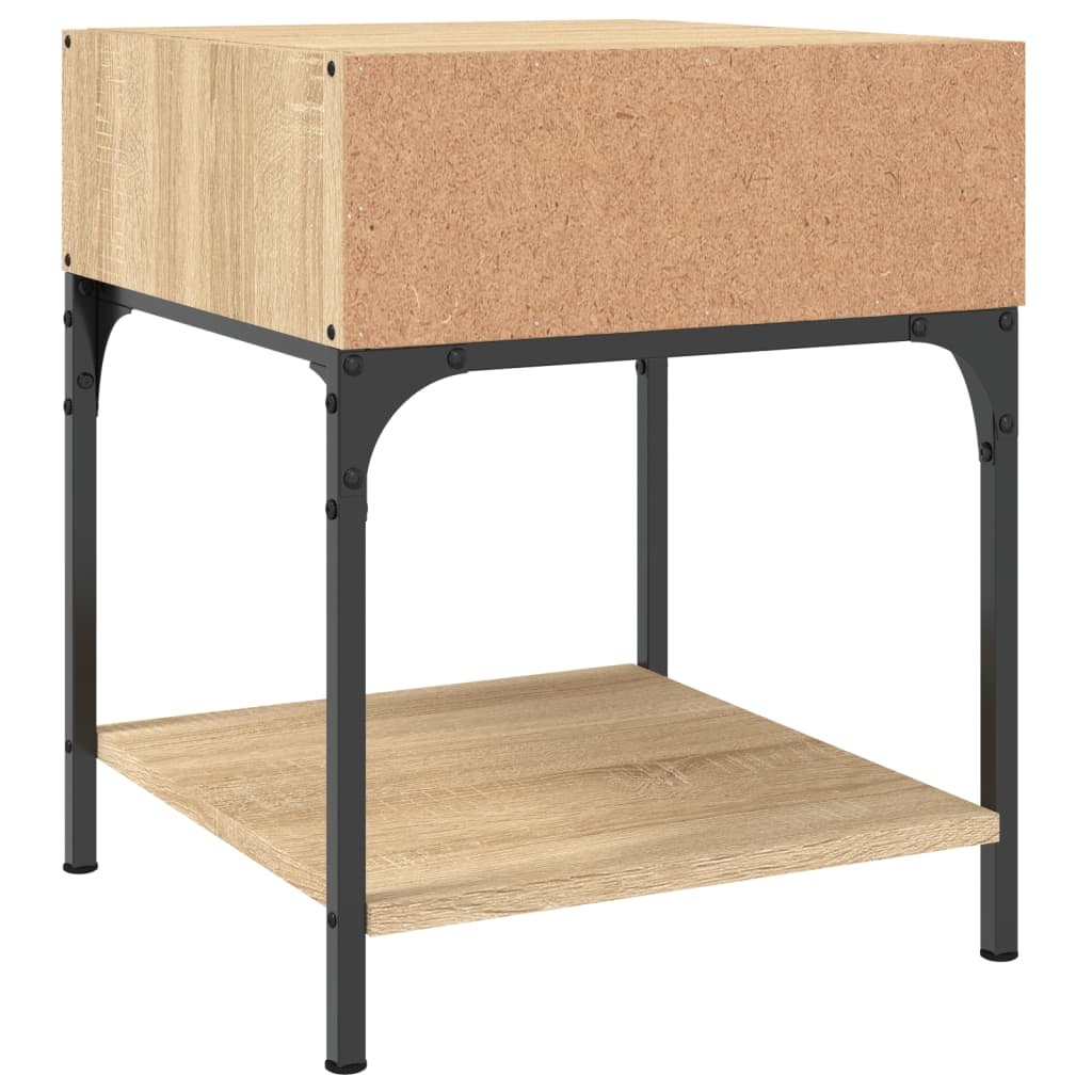 Table de chevet chêne sonoma 40x41x50 cm bois d'ingénierie - XIOS