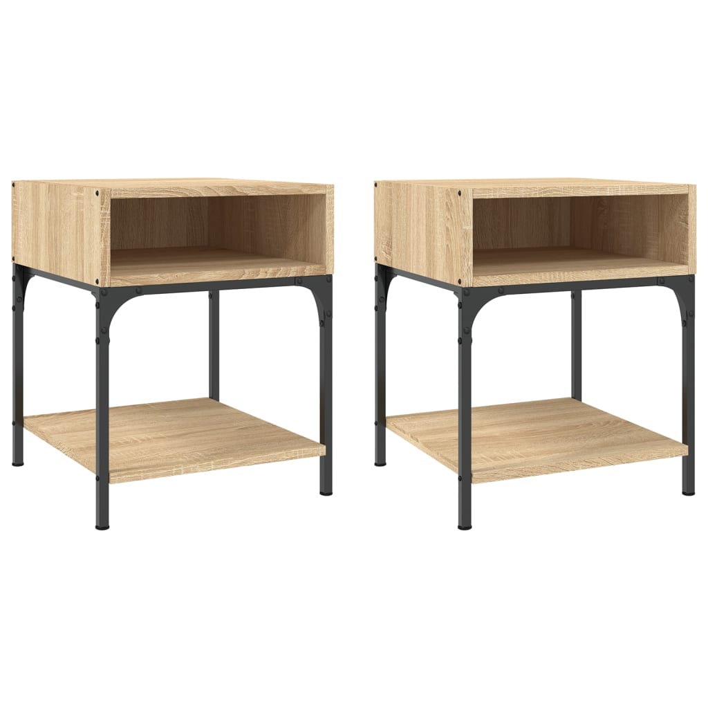 Tables de chevet 2 pcs chêne sonoma 40x41x50 cm bois ingénierie - XIOS