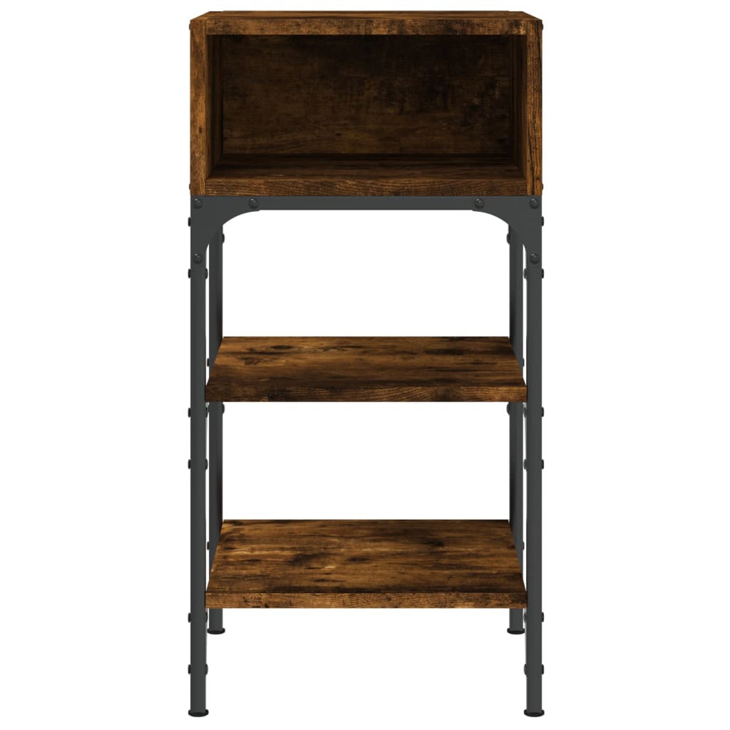 Tables de chevet 2pcs chêne fumé 35x34,5x70 c bois d’ingénierie - XIOS