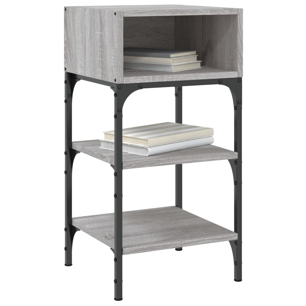 Tables de chevet 2 pcs sonoma gris 35x34,5x70cm bois ingénierie - XIOS