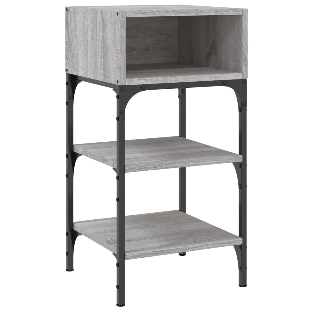 Tables de chevet 2 pcs sonoma gris 35x34,5x70cm bois ingénierie - XIOS