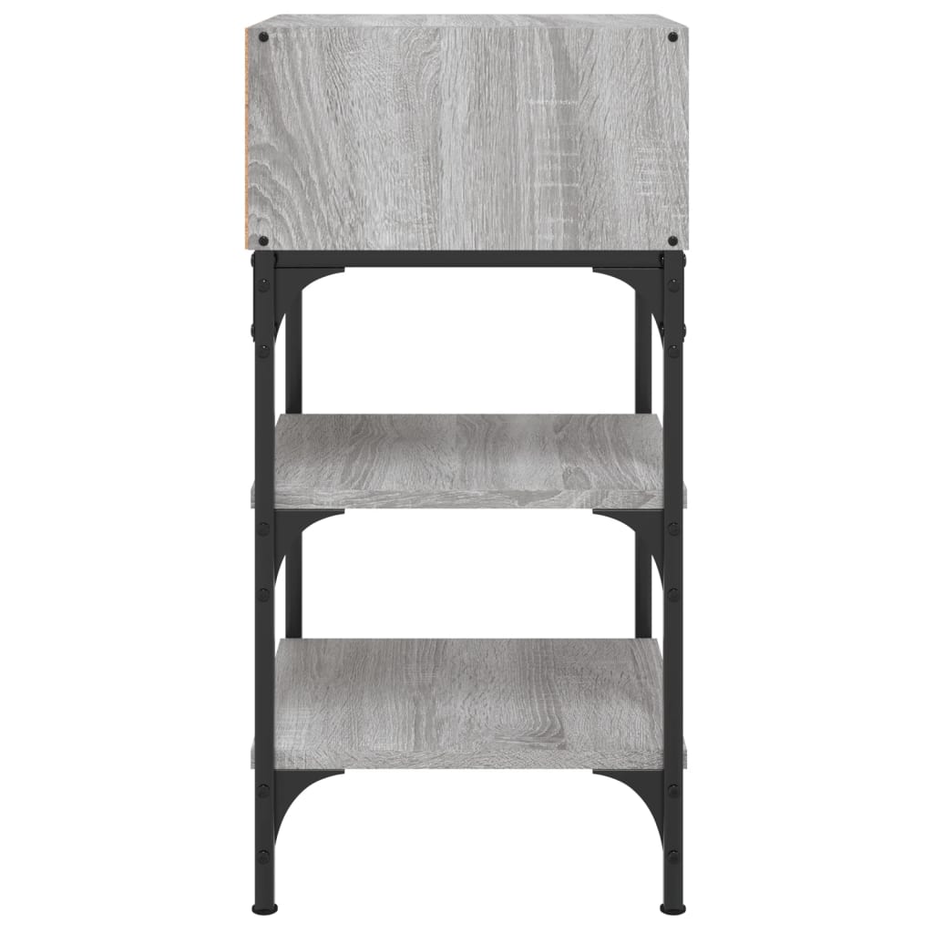 Tables de chevet 2 pcs sonoma gris 35x34,5x70cm bois ingénierie - XIOS